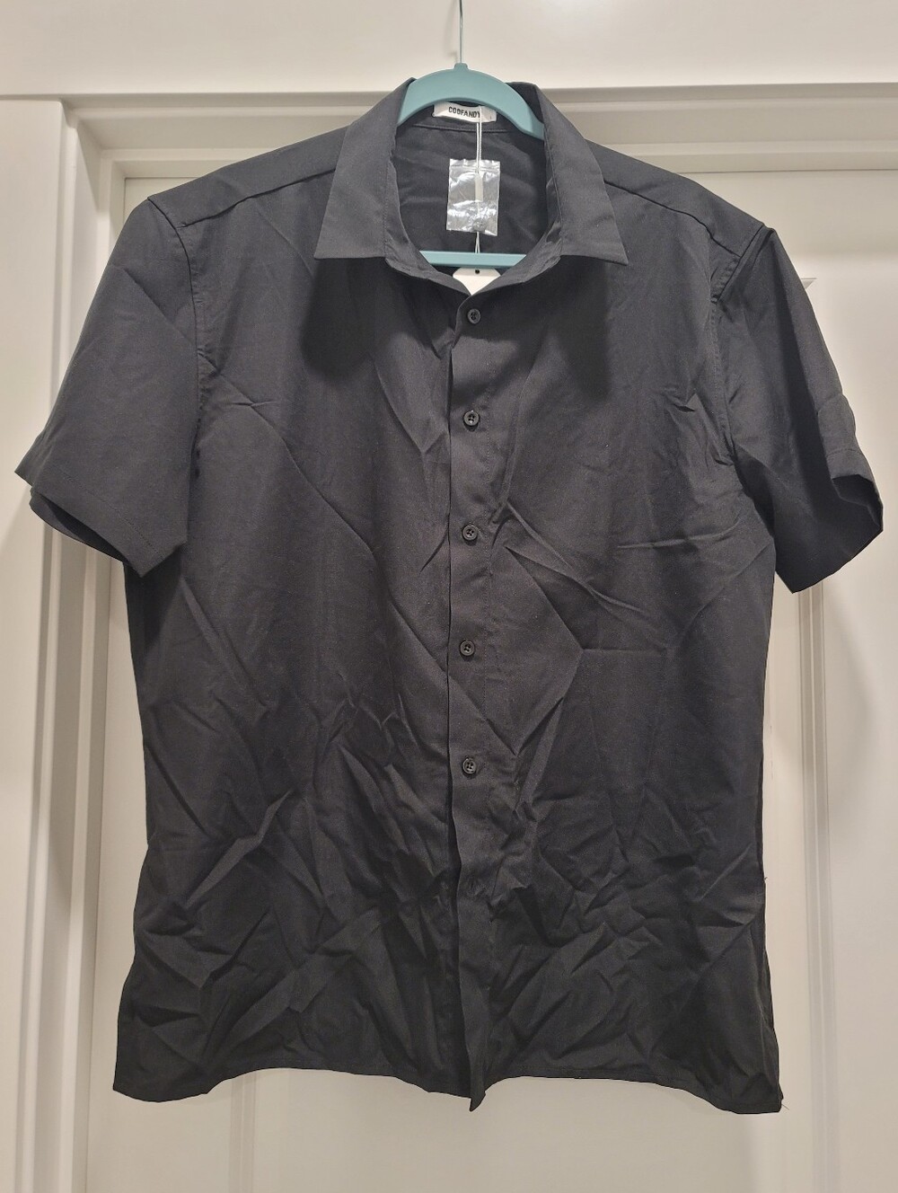 Men's Black Button Up Shirt